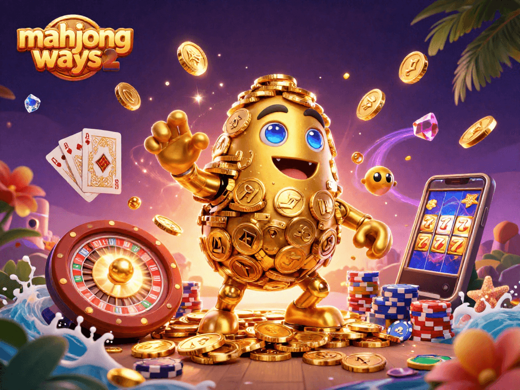 Experience thrilling wins with Mahjong Ways 2, featuring exciting slots and vibrant casino graphics.