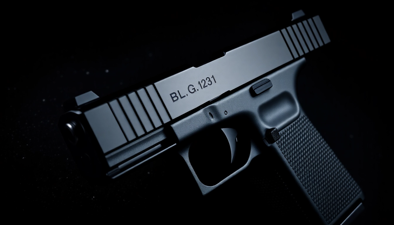 Showcase of glock 19 slide with precision details, highlighting craftsmanship and modern design.