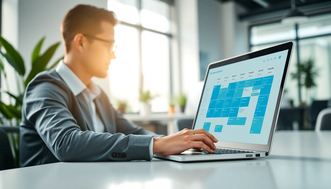 Utilize this virtual assistant scheduling tool for efficient meeting management in a modern workspace.