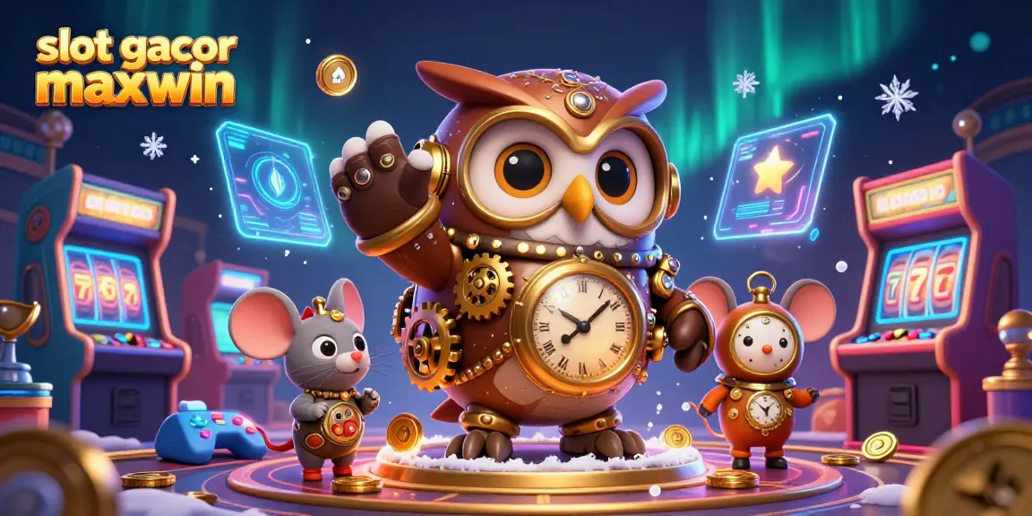 Engage with slot gacor maxwin through a vibrant casino-themed 3D illustration showcasing creative gaming elements.