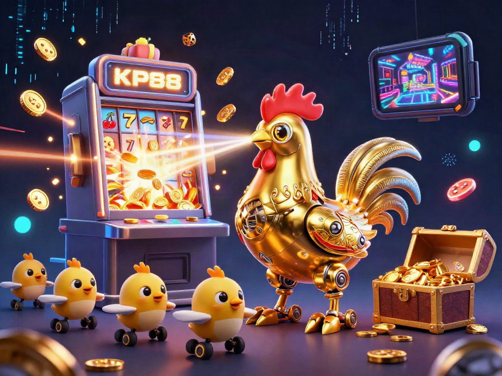 Experience thrilling gaming at KP88 with dynamic slot elements and a vibrant casino atmosphere.