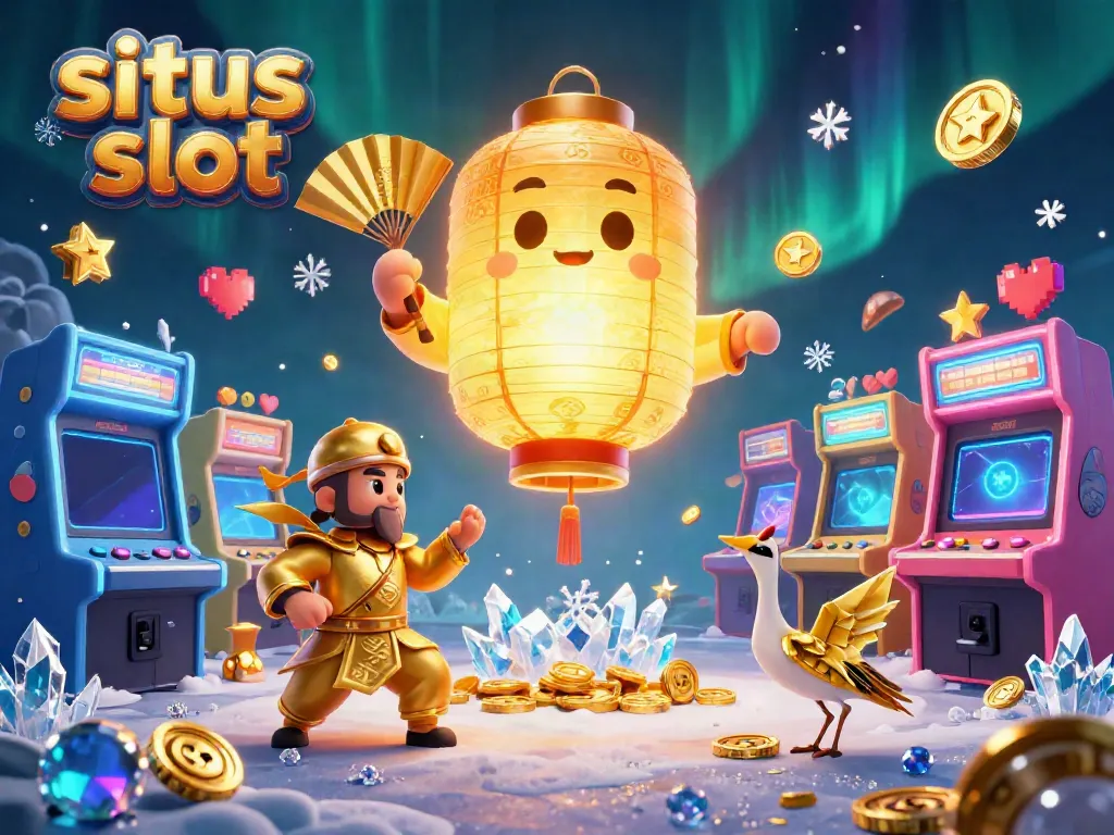 Menemukan situs slot teratas dengan karakter sihir dan permainan arcade dalam ilustrasi menarik.