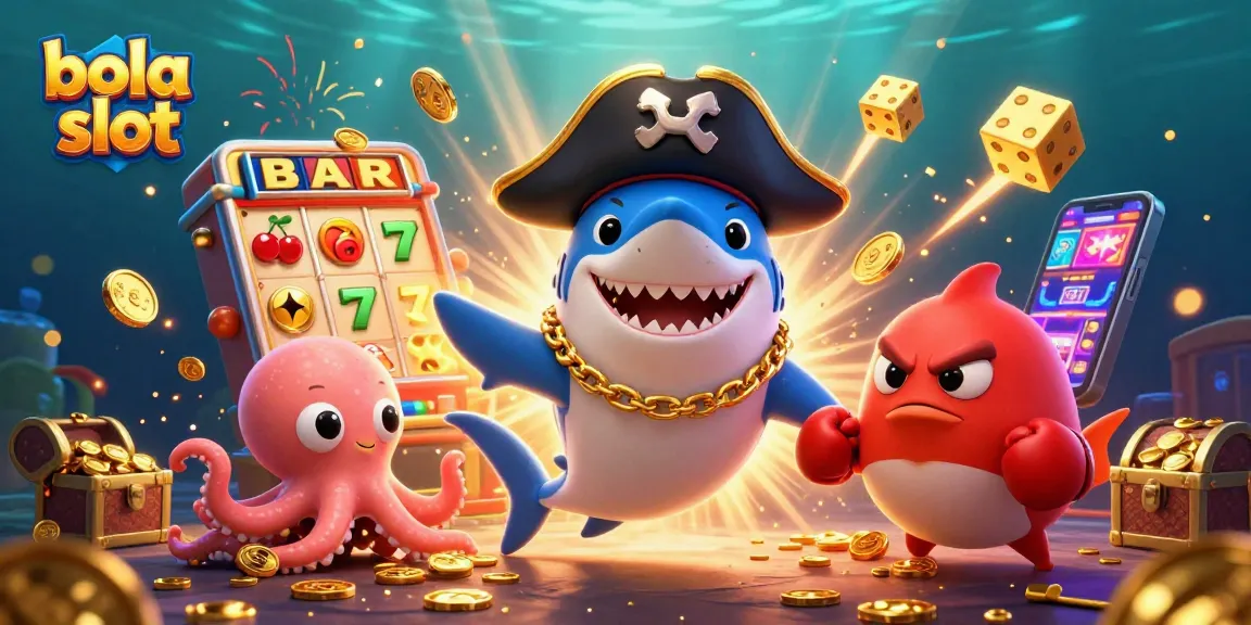 Engage with the exhilarating bola slot experience showcased in a vibrant 3D illustration.