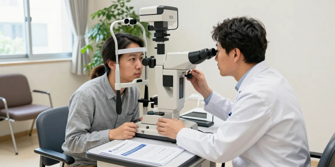品川近視クリニックの口コミを説明している眼科医と患者のシーン