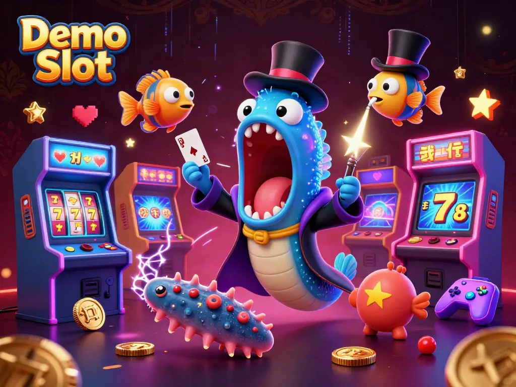 Spin the reels with Demo Slot in a vibrant 3D scene featuring whimsical sea creatures.