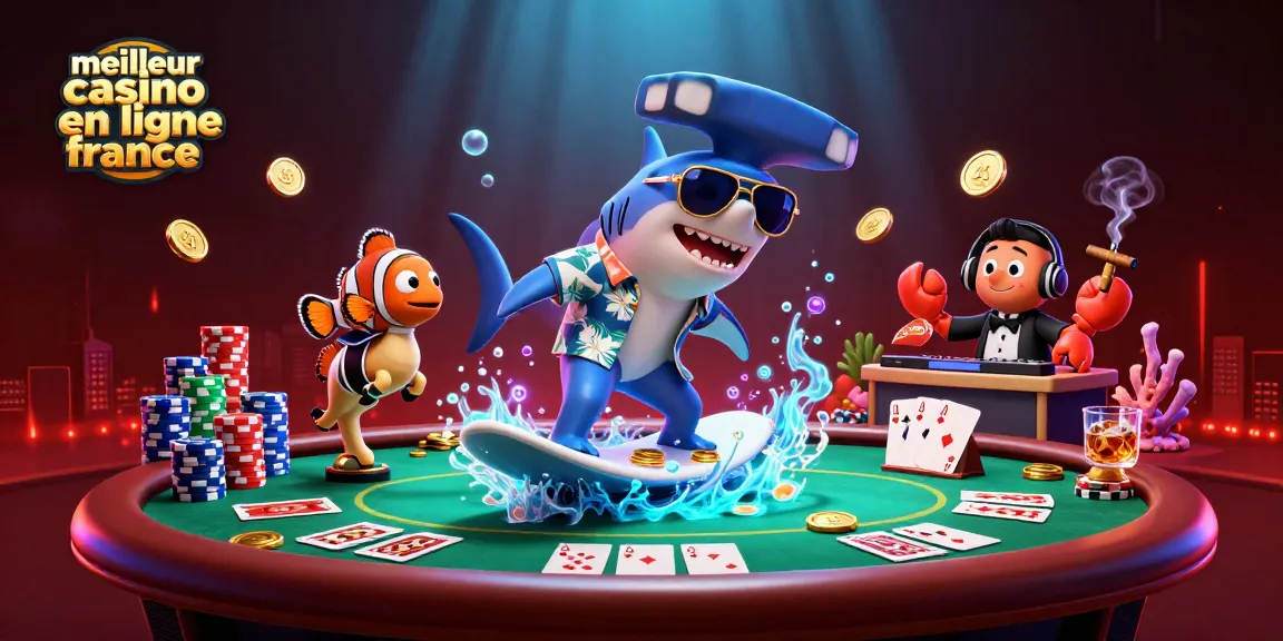 Profitez du meilleur casino en ligne France avec une illustration animée de jeu et de divertissement.