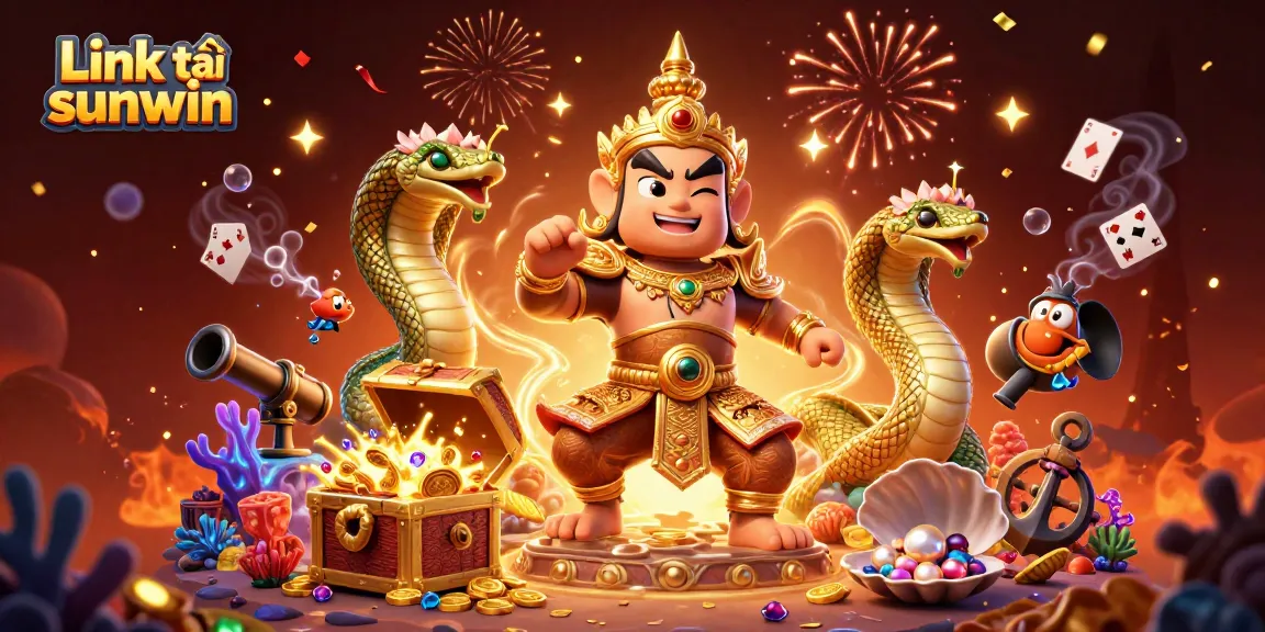 Experience excitement with the Link tải sunwin game download featuring dynamic casino elements and colorful characters.
