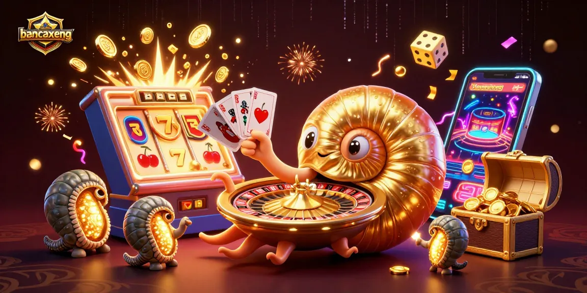Experience the excitement of bancaxeng with a golden nautilus and a jackpot explosion.