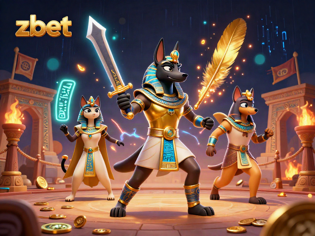 Winning big at ZBET with vibrant 3D casino characters, golden coins, and thrilling casino atmosphere.