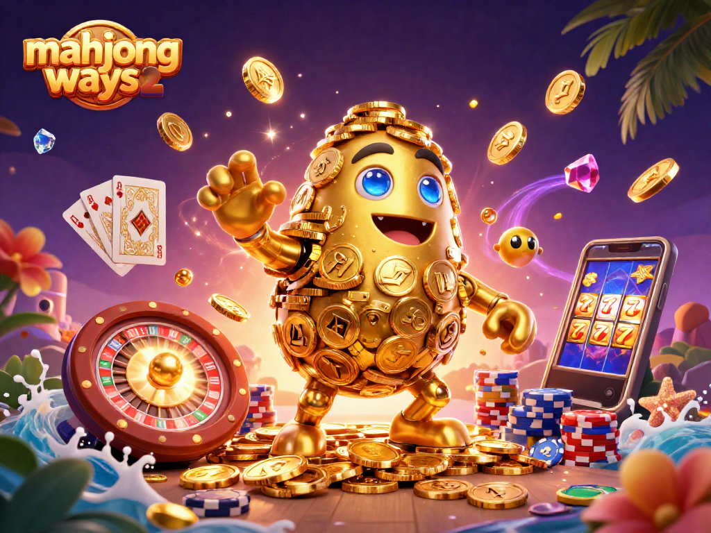 Experience thrilling wins with Mahjong Ways 2, featuring exciting slots and vibrant casino graphics.