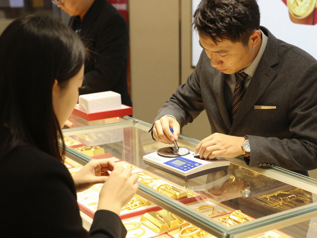Engaging shopping scene with mantra88 login for gold jewelry and investment in Bahrain.