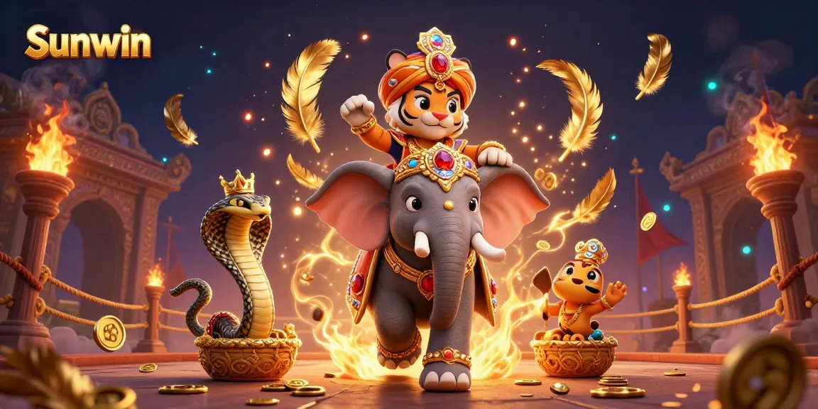Experience thrilling gameplay with Sunwin's vibrant 3D representation of an epic casino adventure.