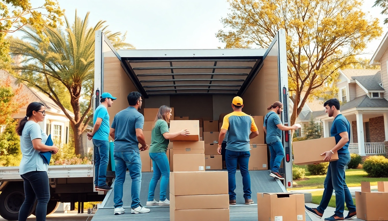Efficient Residential Moving Services with professional movers loading a truck.