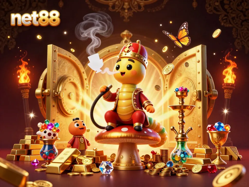 Experience thrilling gameplay with net88's vibrant casino illustration showcasing excitement and winning potential.