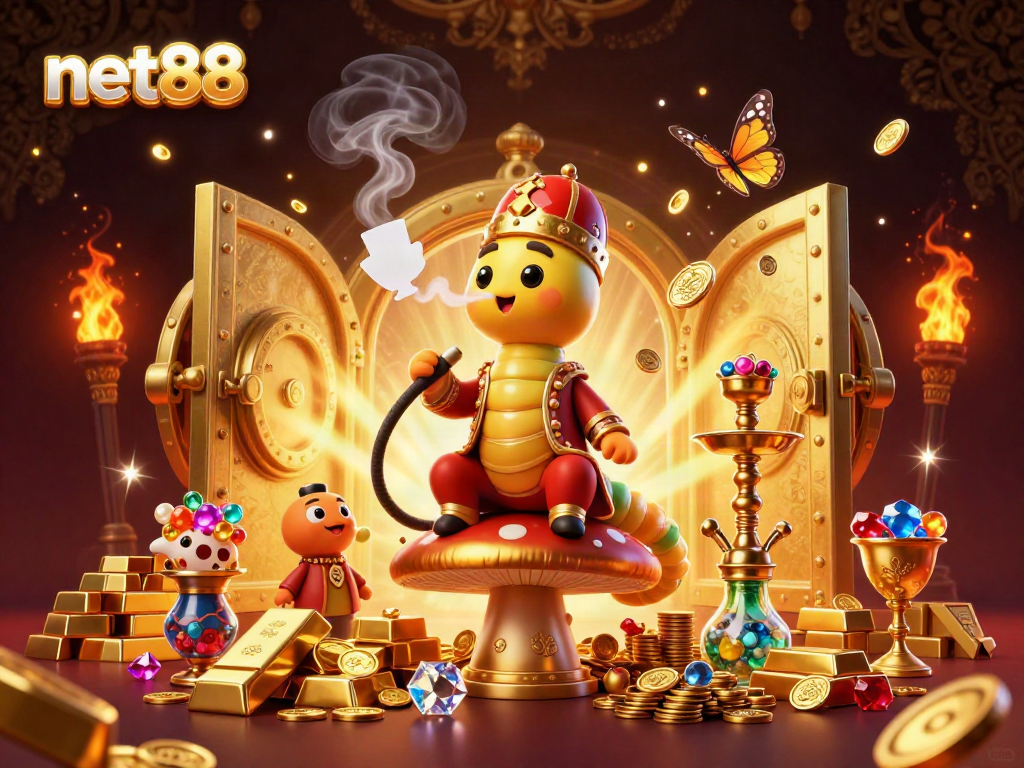 Experience thrilling gameplay with net88's vibrant casino illustration showcasing excitement and winning potential.