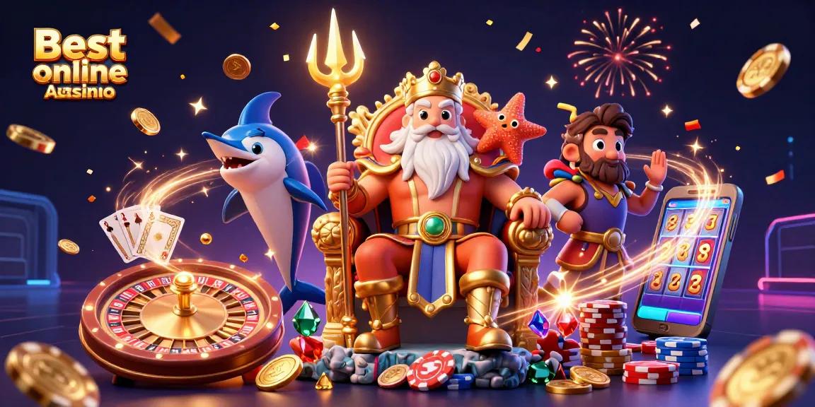 Experience the Best online casino Australia with Neptune and vibrant casino elements.