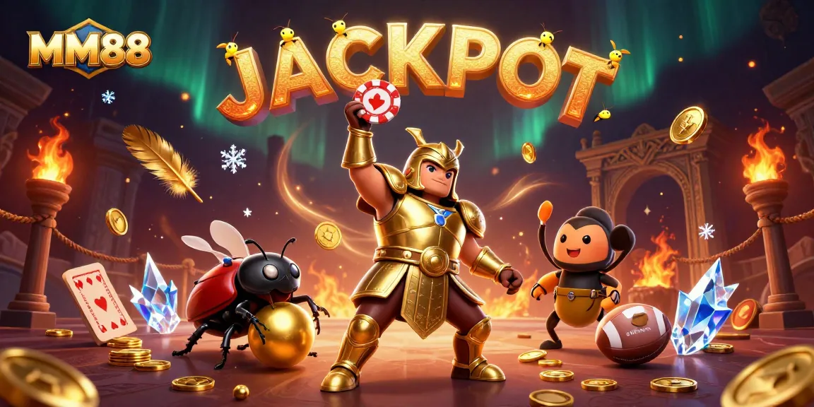 MM88 brings thrilling sports betting energy with vibrant characters and an exciting casino atmosphere.