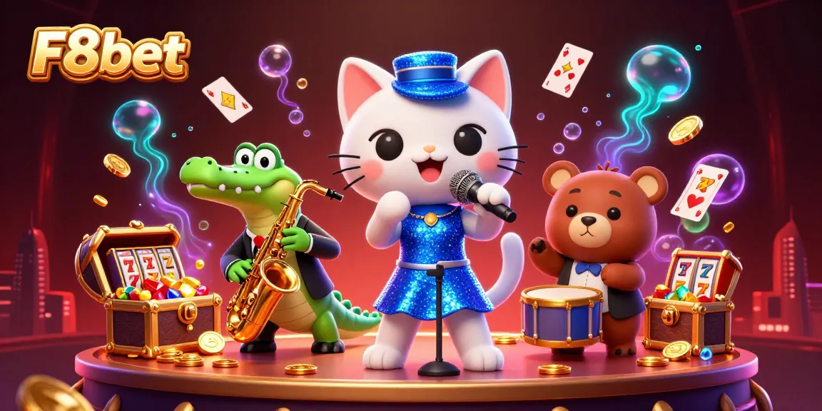 Experience the vibrant nightlife at F8bet with lively characters and exciting gameplay elements.