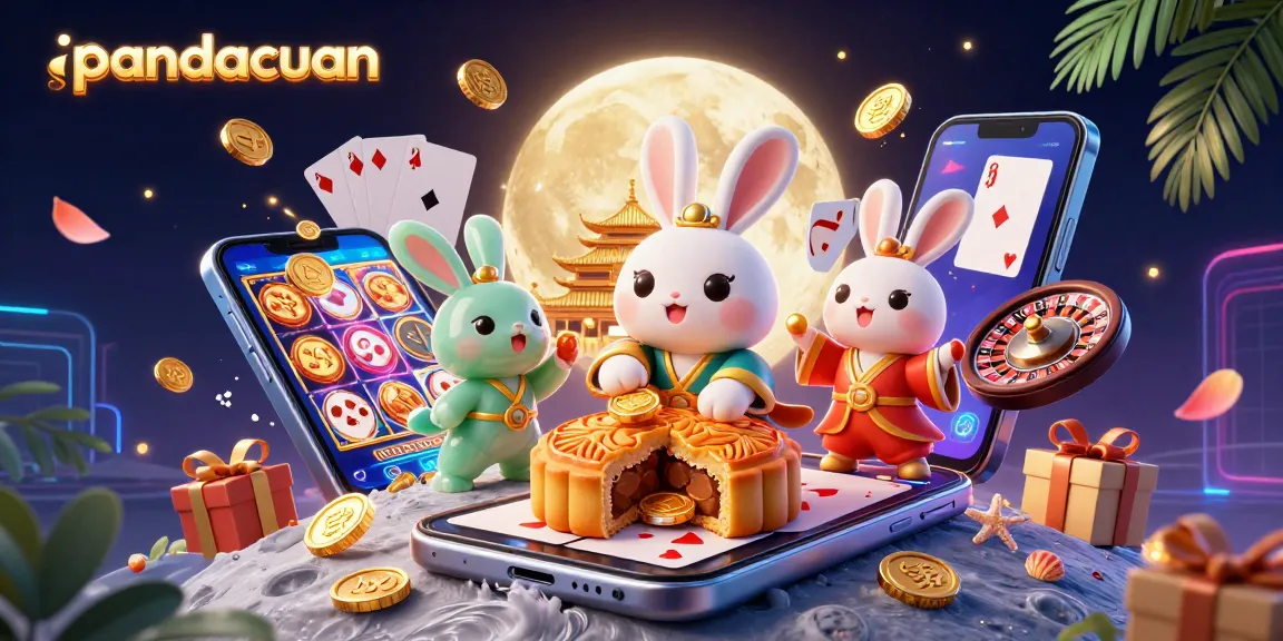 Putaran slot gacor pandacuan di ilustrasi kaya warna, mengungkapkan chip poker yang berkilauan.