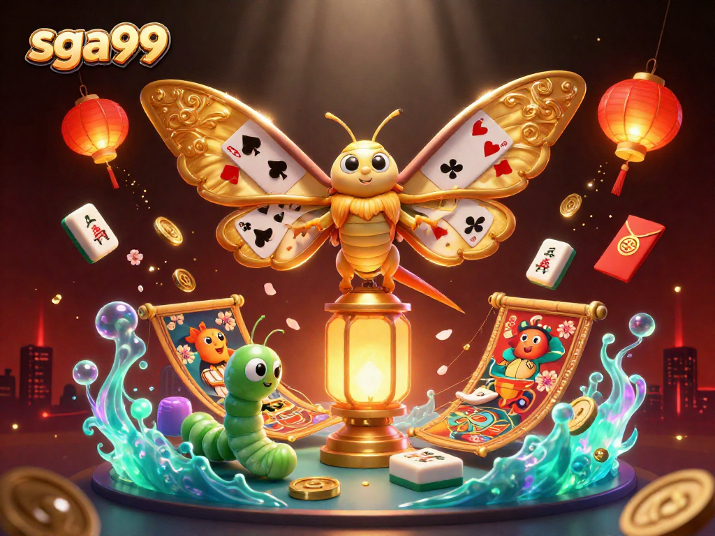 Engage in high-stakes play with SGA99's vibrant casino scene featuring unique elements.