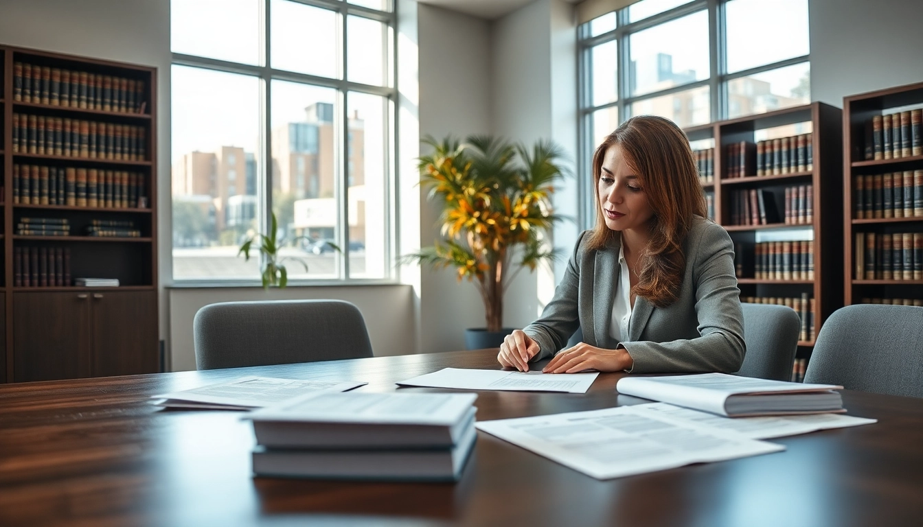 Couple negotiating Family Law Financial Agreements, showcasing important documents in a professional office.