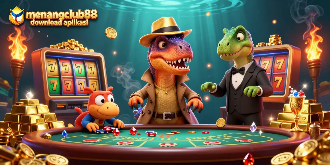 Experience the thrill of online gaming with menangclub88 download aplikasi amid a vibrant casino scene.