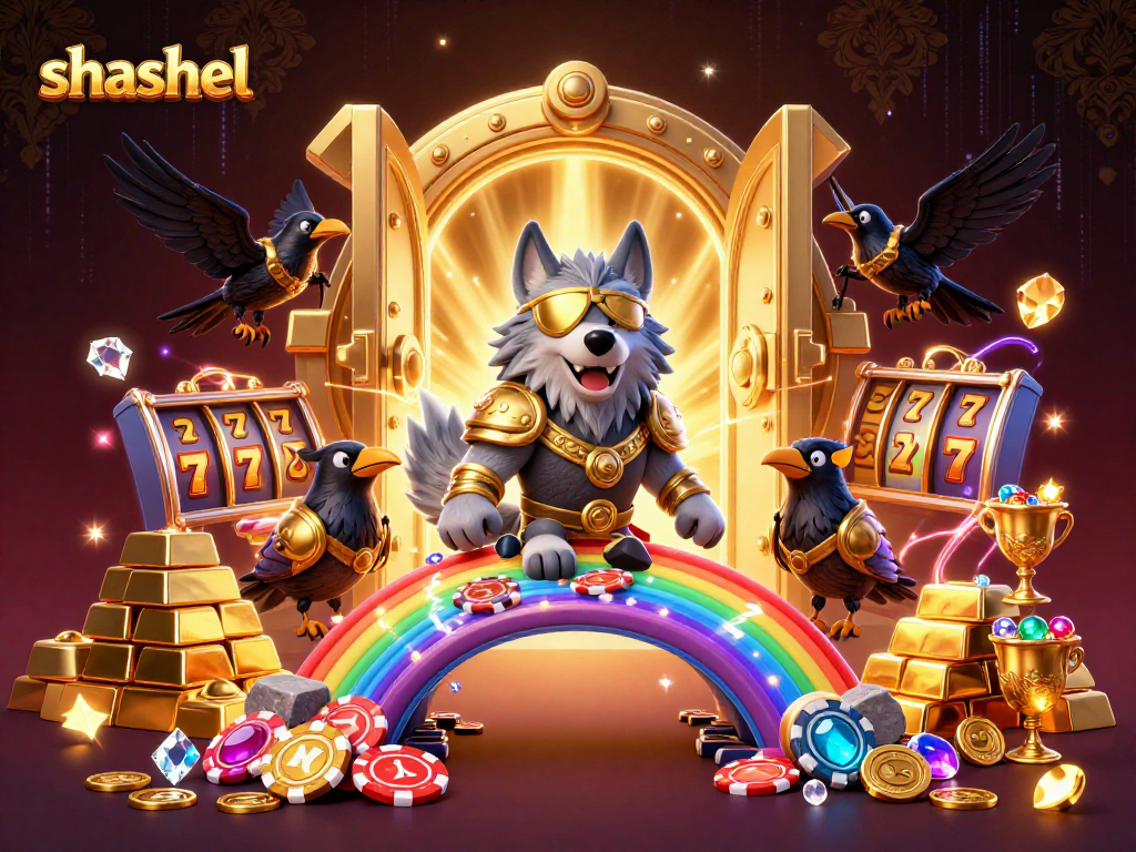 Engage with the exciting world of shashel through a vibrant 3D illustration featuring iconic Norse characters and casino elements.