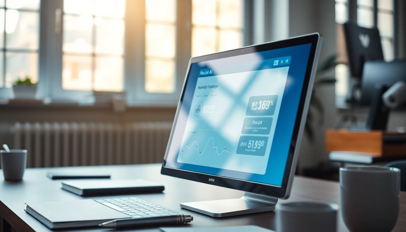 Showcase of a Reclaim AI alternative interface in a modern workspace, highlighting technology and productivity.