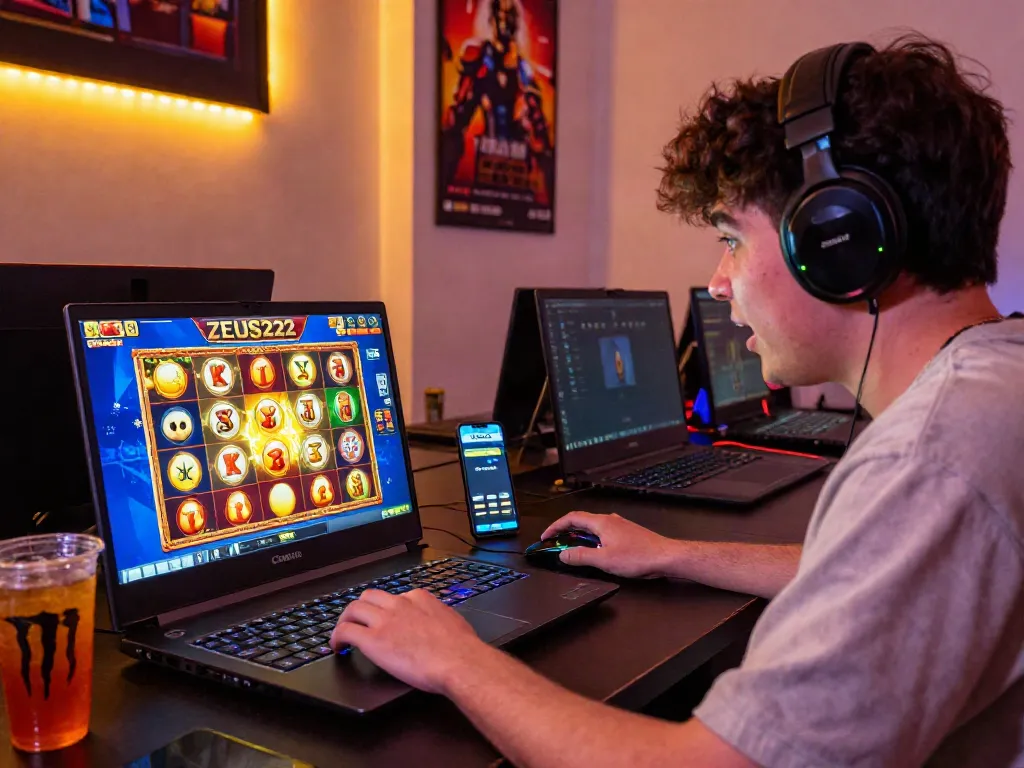Permainan slot online di ZEUS222 dengan grafik cerah dan pemain antusias, mengandalkan IGN88 untuk jackpot besar.