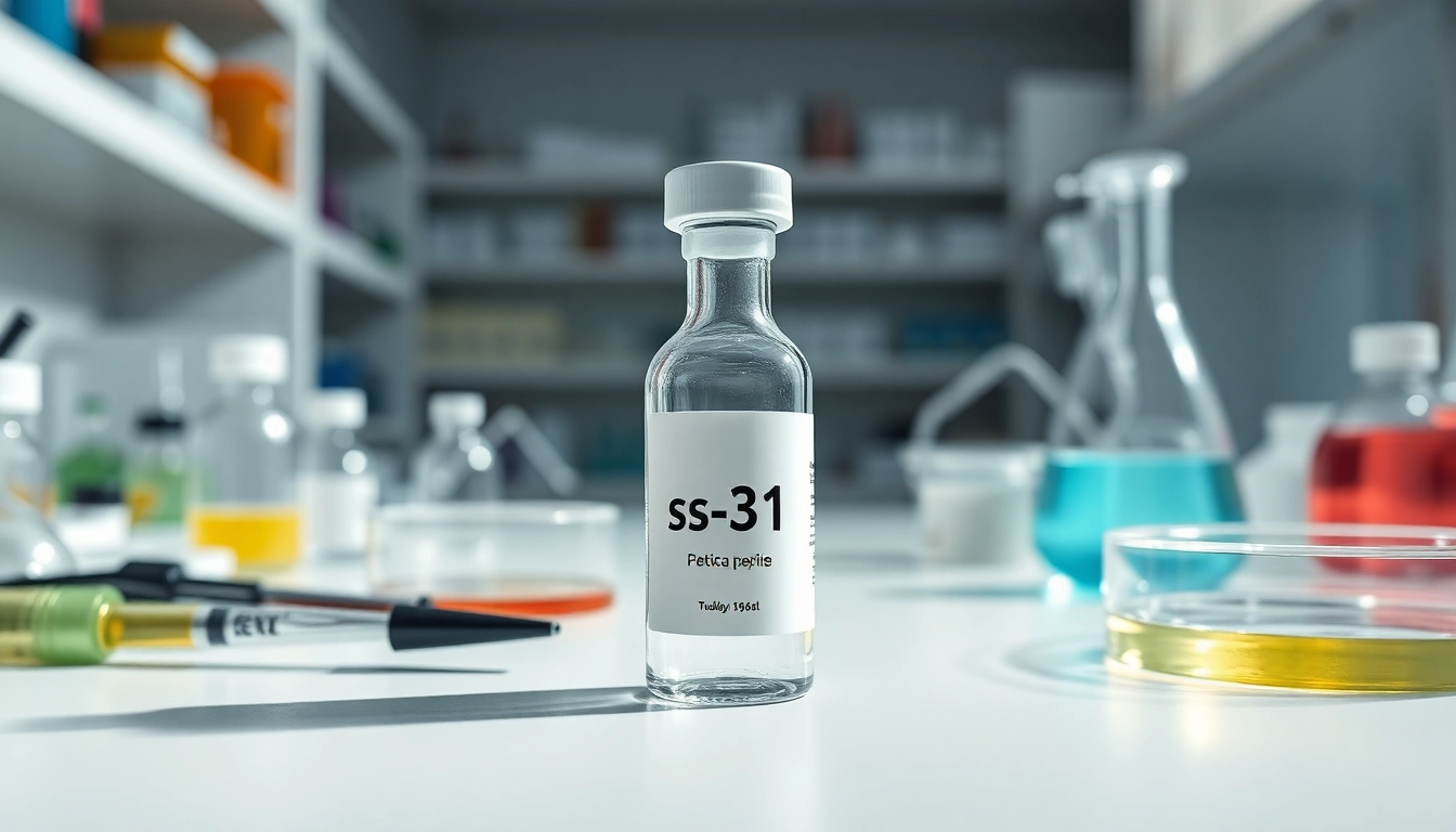 Buy ss-31 peptide in a professional lab environment, showcasing purity and scientific research.