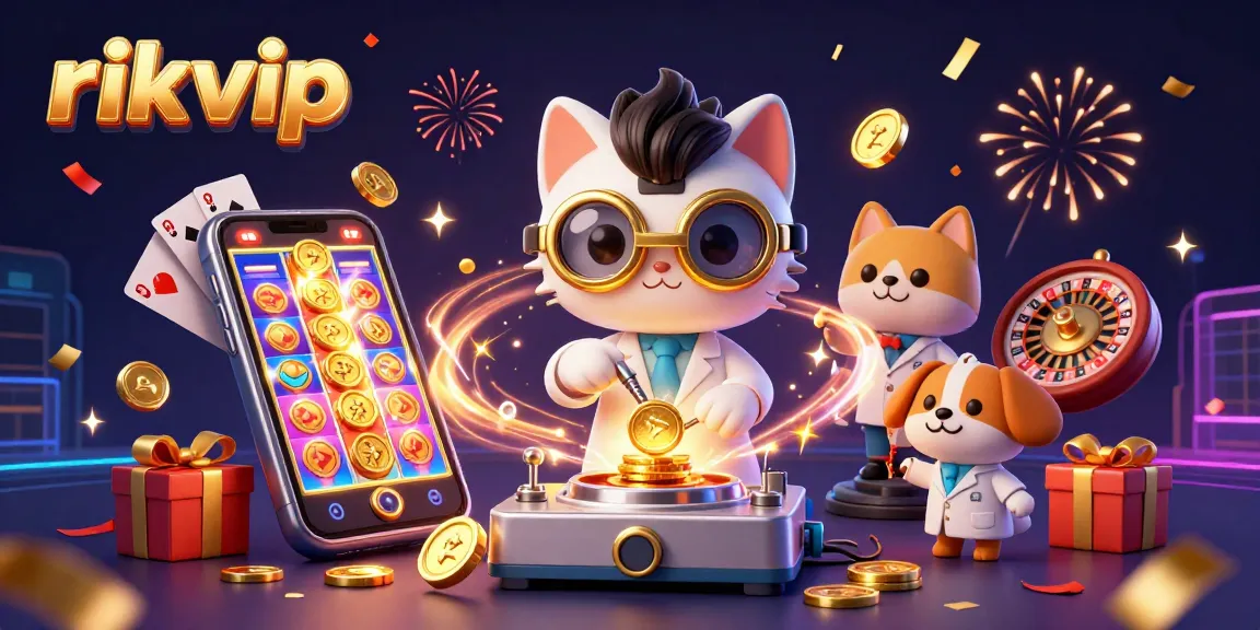 Experience the vibrant gaming world at rikvip with dynamic slots, golden coins, and lively characters.