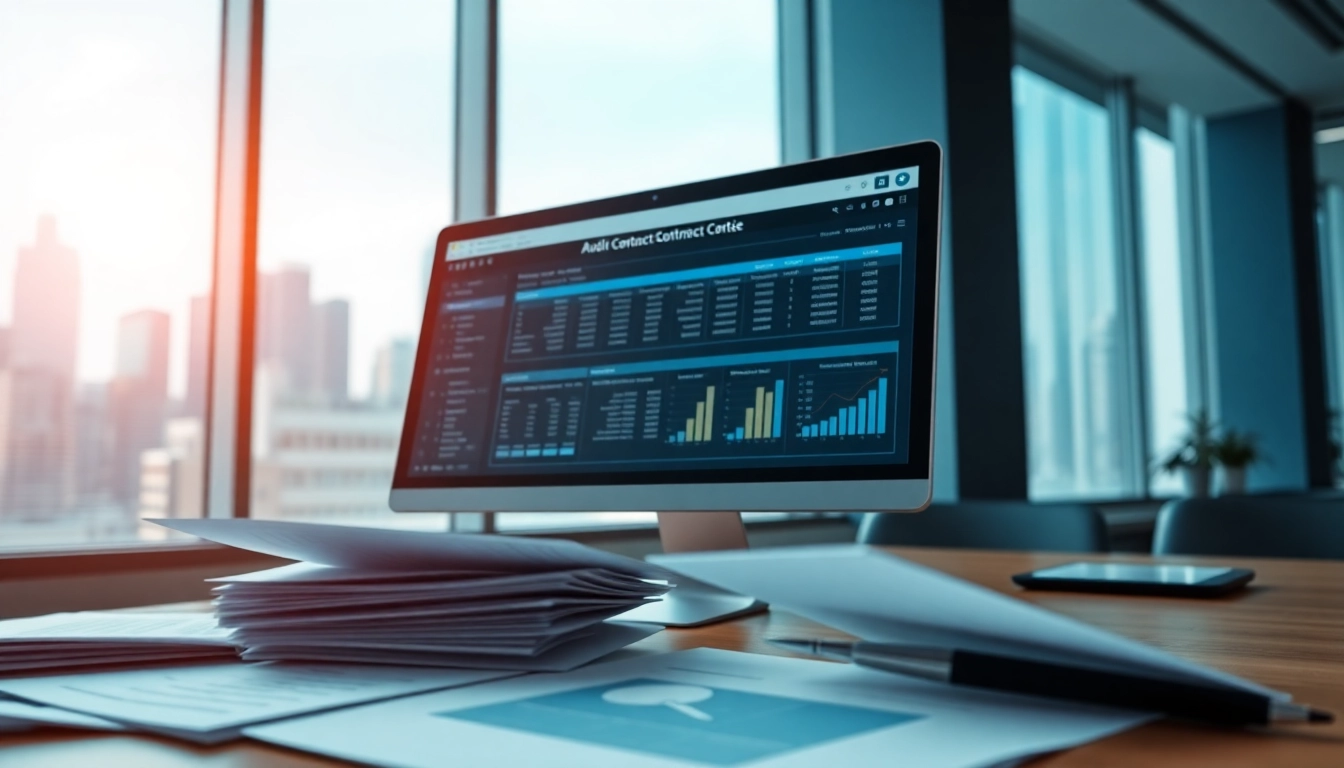 Elevate government contract audit preparation software efficiency using advanced features in a modern office.