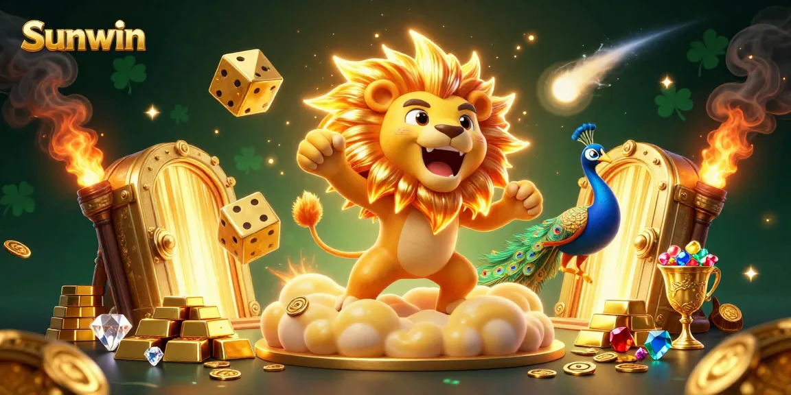 Spin and win with Sunwin's golden treasures and dynamic 3D casino elements.