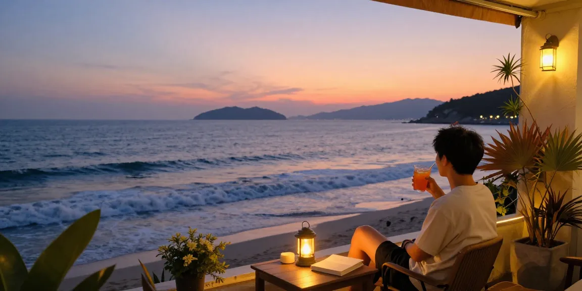 Experience the tranquility of 여수오피 with an ocean view retreat scene highlighting relaxation and coastal beauty.