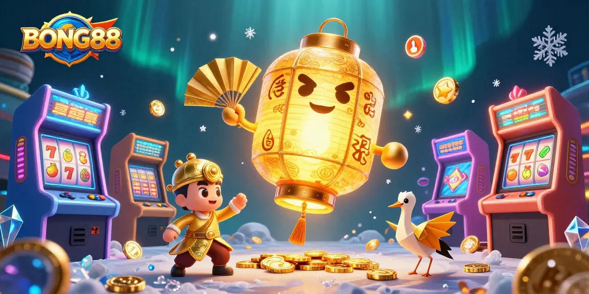 BONG88 players enjoy vibrant casino gaming with a golden spirit and arcade elements.
