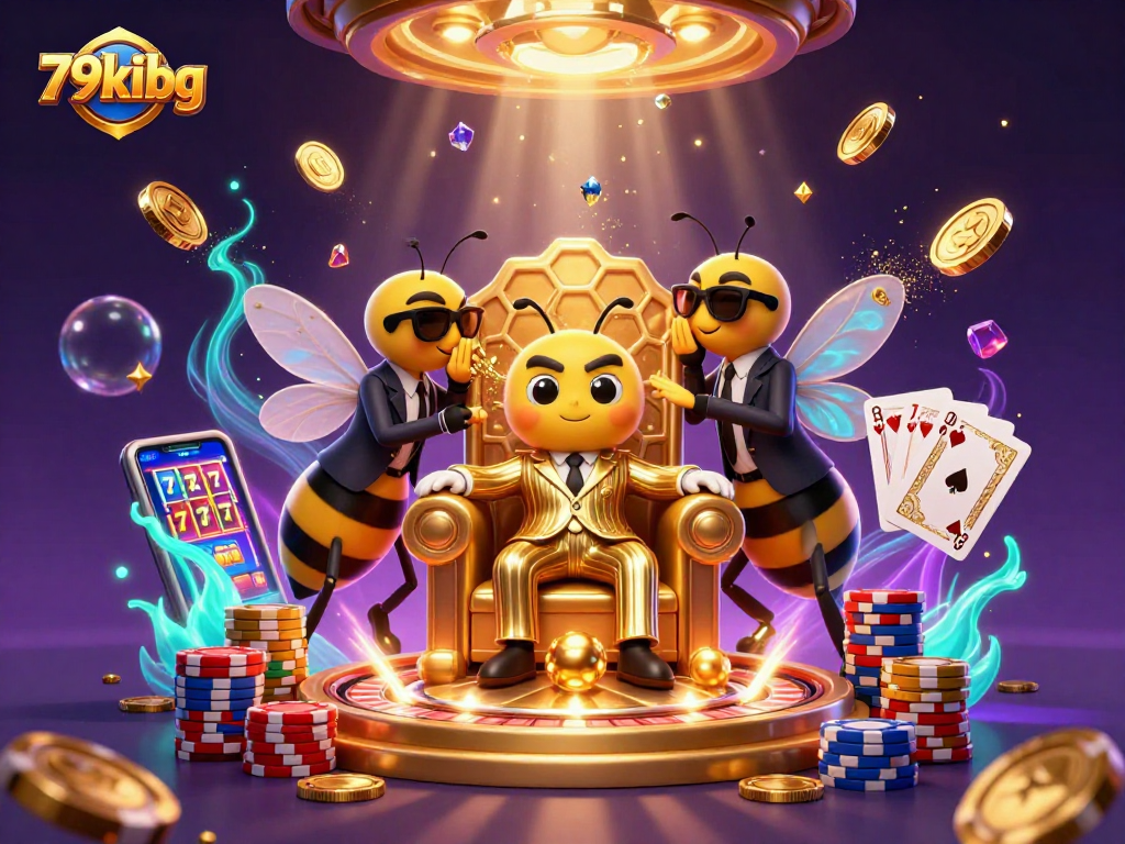 79kibg spins exciting casino thrills in a vibrant 3D cartoon scene with dynamic game elements.