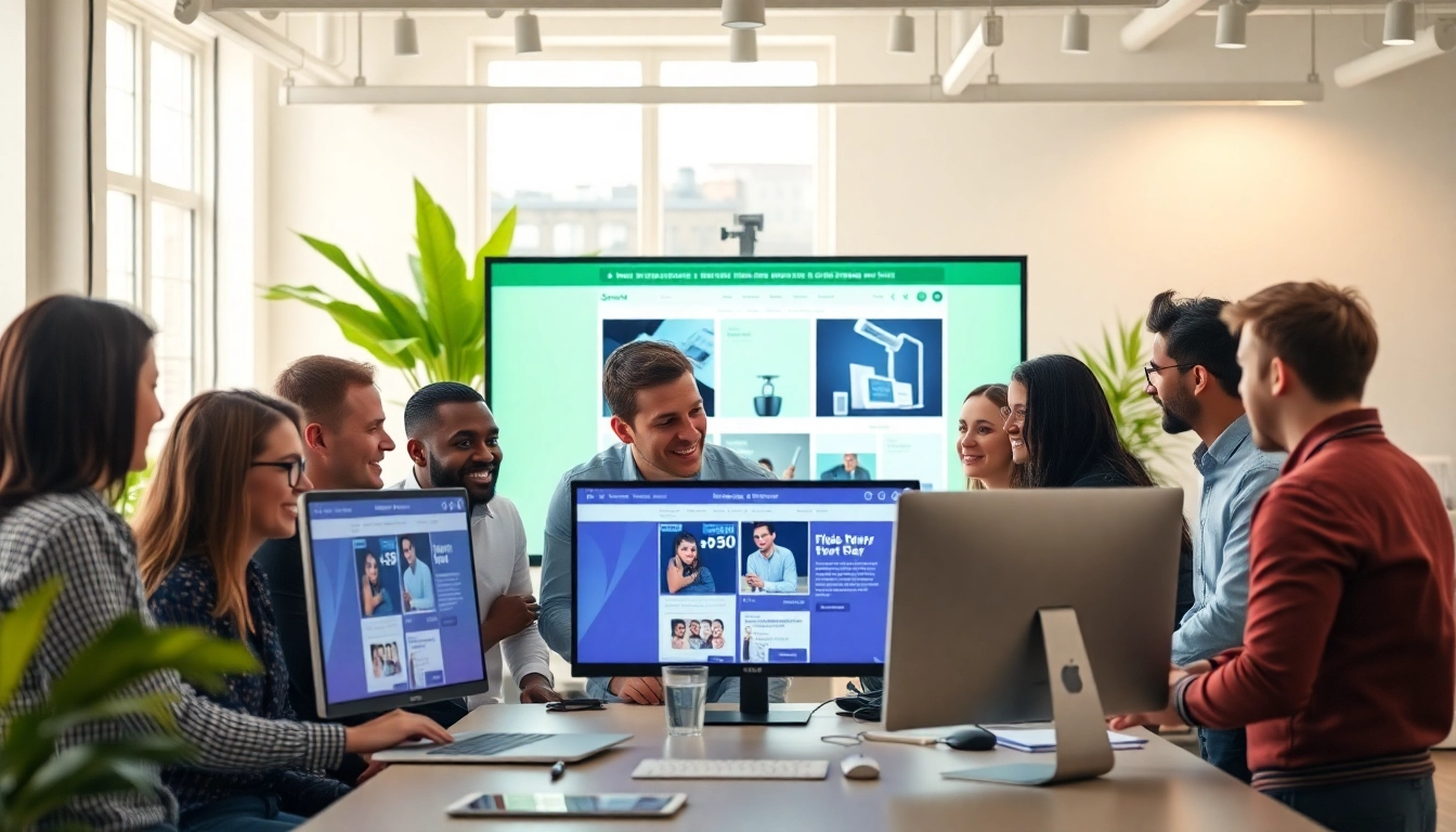 Professional team crafting Shopify agency India solutions in a modern office.